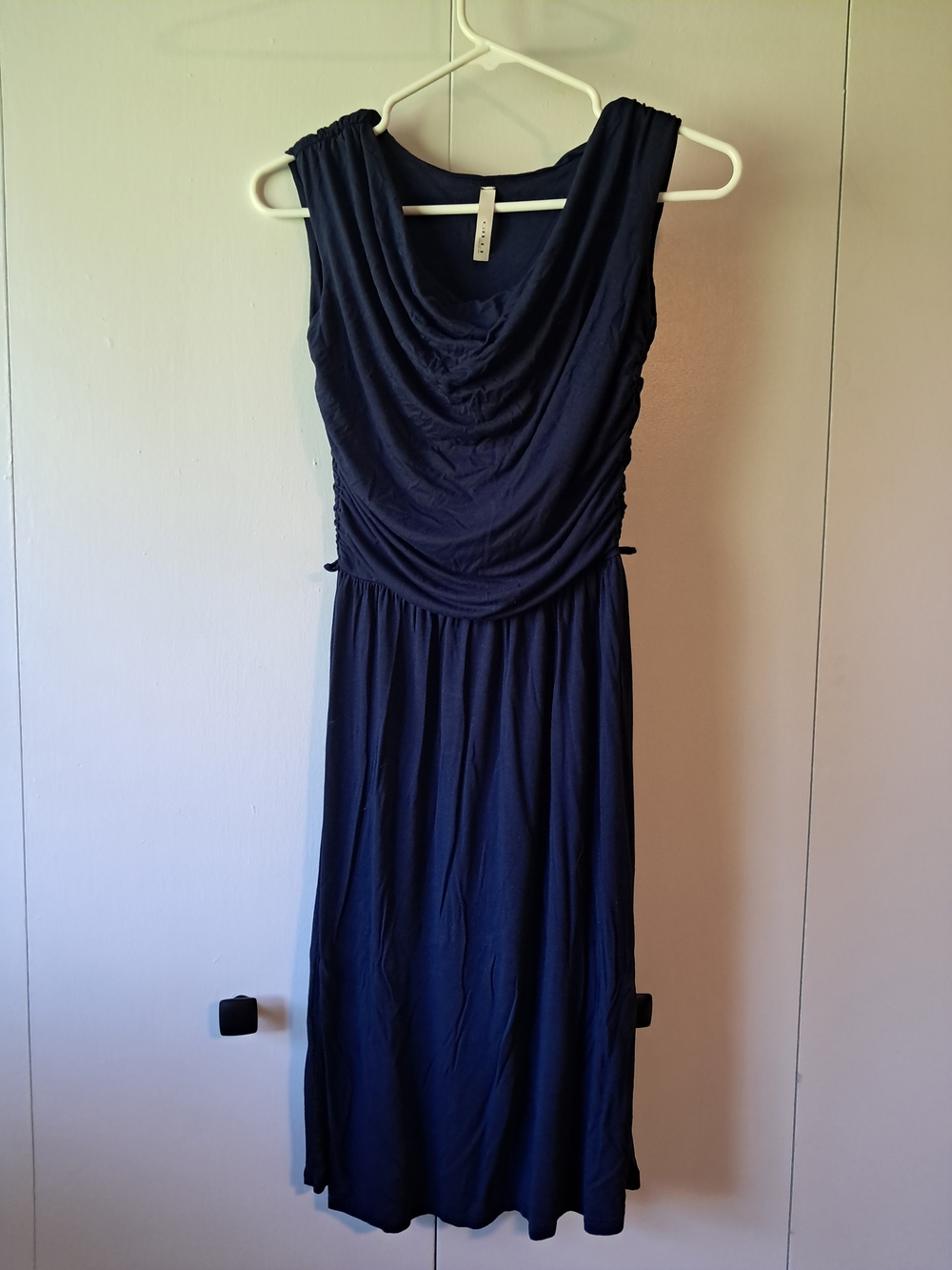 Women’s Navy Blue Sleeveless Cowl Neck Dress-Gilli/Modcloth